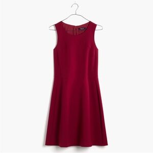 Madewell Adore Red Fit & Flare A-Line Dress 00